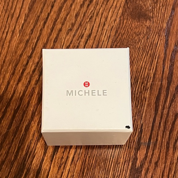 Michele Two Tone White & Gold Jelly Watch - Picture 6 of 6